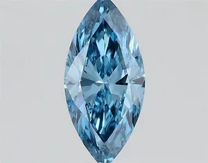 0.4ct MARQUISE Fancy Vivid Blue VS1 Coloured Lab diamond