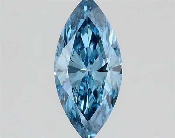 0.4ct MARQUISE Fancy Vivid Blue VS1 Coloured Lab diamond