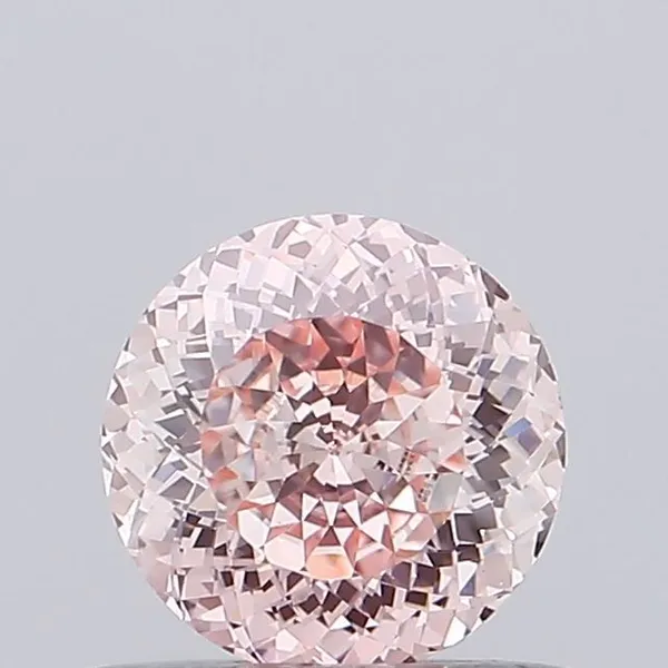 0.54ct ROUND Fancy Intense Pink VVS2 Coloured Lab diamond
