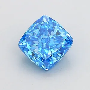 1.03ct CUSHION Fancy Vivid Blue VS1 Coloured Lab diamond