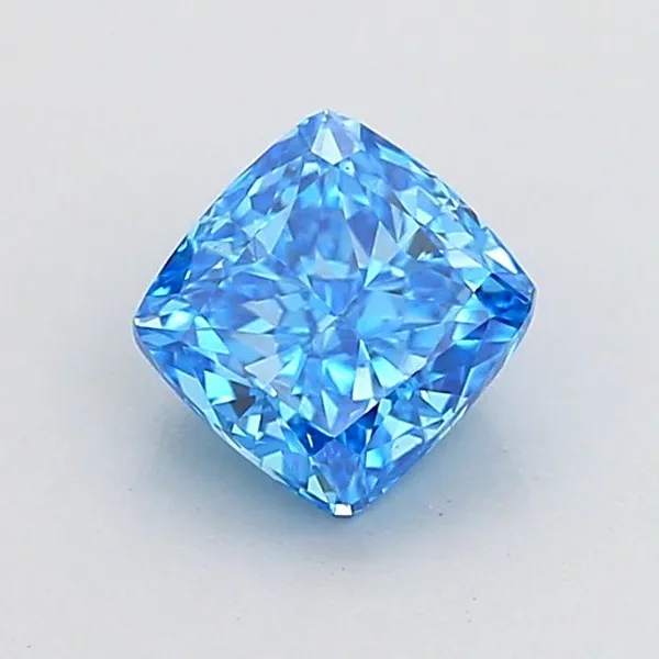 1.03ct CUSHION Fancy Vivid Blue VS1 Coloured Lab diamond