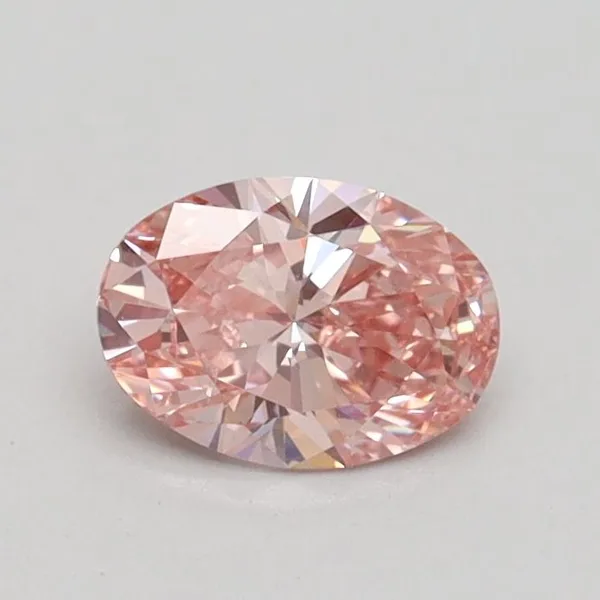 0.52ct OVAL Fancy Intense Pink VS2 Coloured Lab diamond