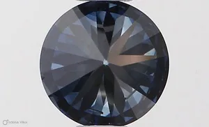 0.52ct ROUND Fancy Vivid Blue SI2 Coloured Lab diamond