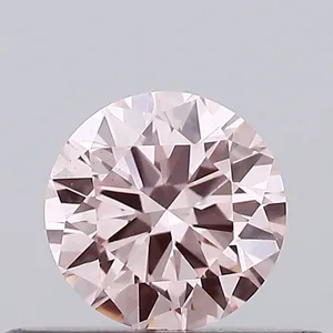 0.33ct ROUND Fancy Intense Pink VS1 Coloured Lab diamond