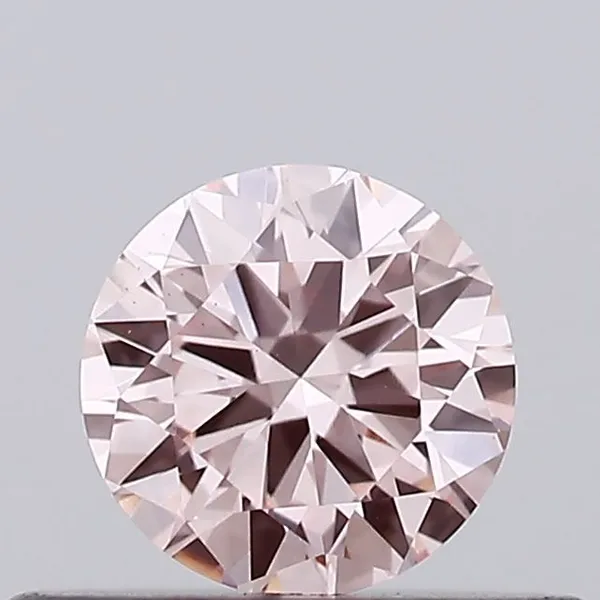 0.33ct ROUND Fancy Intense Pink VS1 Coloured Lab diamond