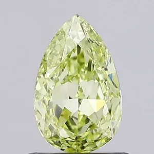 0.82ct PEAR Fancy Yellow VVS2 Coloured Lab diamond
