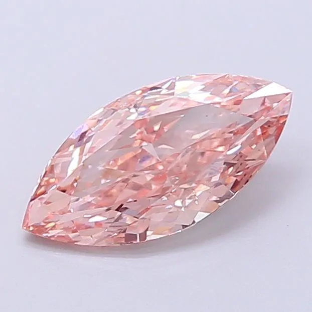 1.55ct MARQUISE Fancy Intense Pink VS1 Coloured Lab diamond