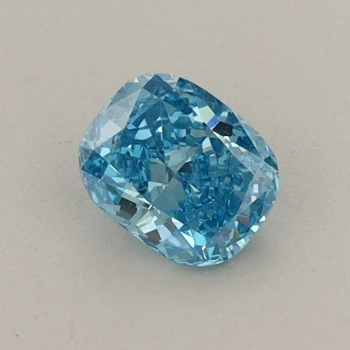 0.50ct CUSHION Fancy Vivid Blue VS1 Coloured Lab diamond