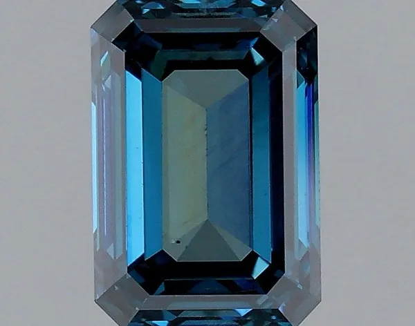 1.12ct EMERALD Fancy Deep Greenish Blue VS1 Coloured Lab diamond