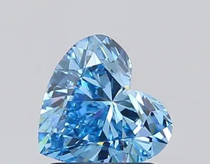 1.03ct HEART Fancy Vivid Blue VVS1 Coloured Lab diamond