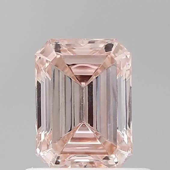 0.75ct EMERALD Fancy Brown Pink VVS2 Coloured Lab diamond