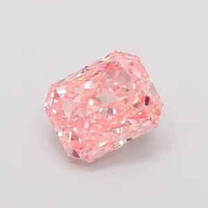 1.04ct RADIANT Fancy Vivid Pink VS1 Coloured Lab diamond