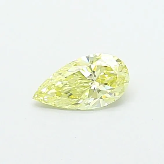 0.38ct PEAR Fancy Yellow VS1 Coloured Lab diamond