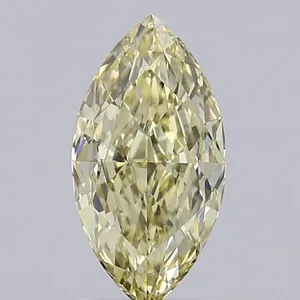 1.55ct MARQUISE Fancy Yellow VS1 Coloured Lab diamond