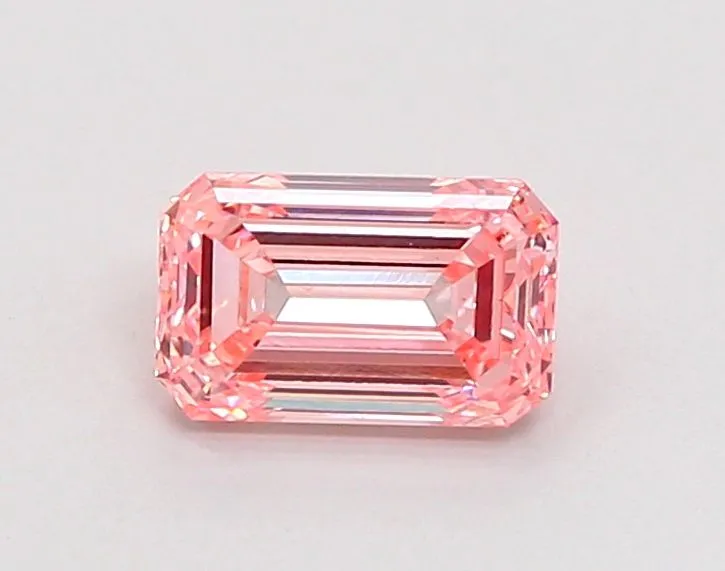 1.11ct EMERALD Fancy Intense Pink VS1 Coloured Lab diamond