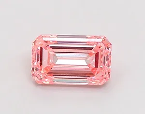 1.11ct EMERALD Fancy Intense Pink VS1 Coloured Lab diamond