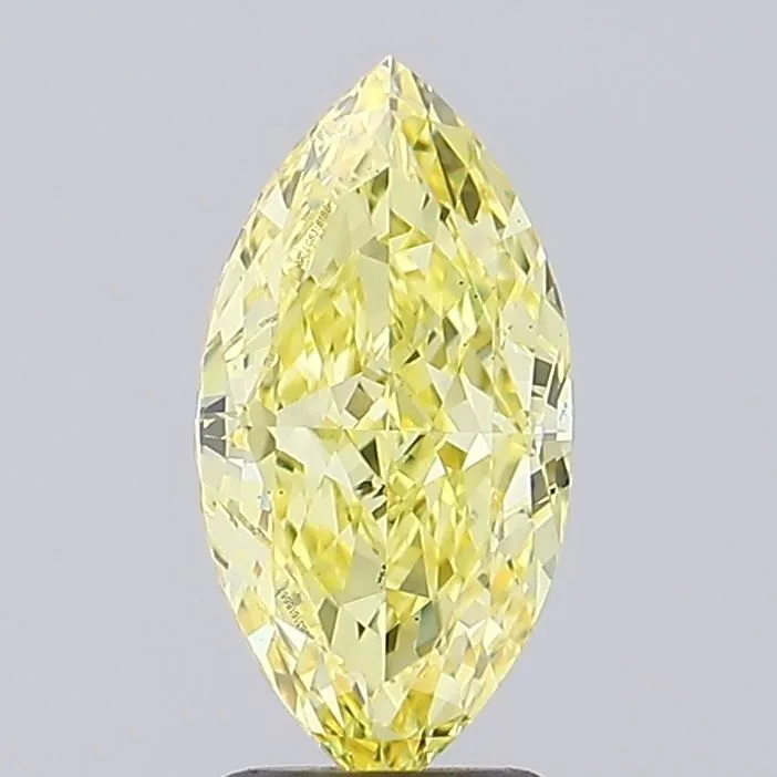 1.88ct MARQUISE Fancy Intense Yellow VS1 Coloured Lab diamond
