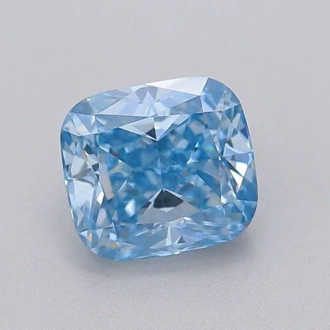 1.04ct CUSHION Fancy Vivid Blue SI1 Coloured Lab diamond