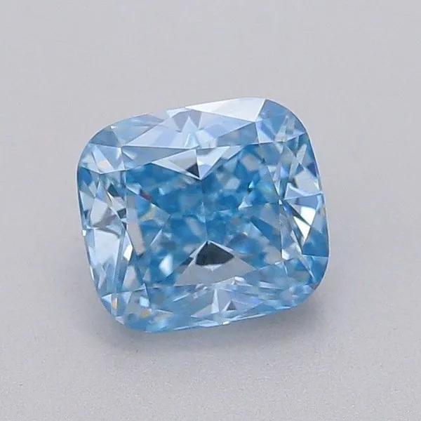 1.04ct CUSHION Fancy Vivid Blue SI1 Coloured Lab diamond