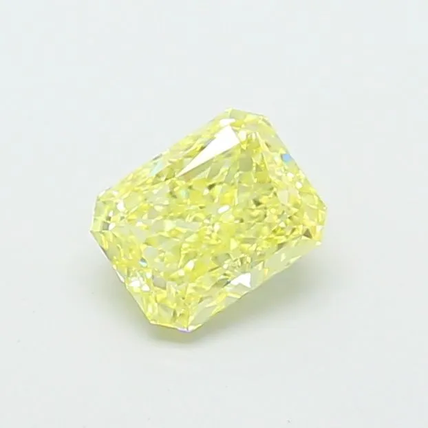 1.08ct RADIANT Fancy Intense Yellow VVS2 Coloured Lab diamond