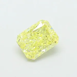 1.08ct RADIANT Fancy Intense Yellow VVS2 Coloured Lab diamond