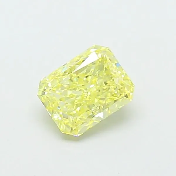 1.08ct RADIANT Fancy Intense Yellow VVS2 Coloured Lab diamond