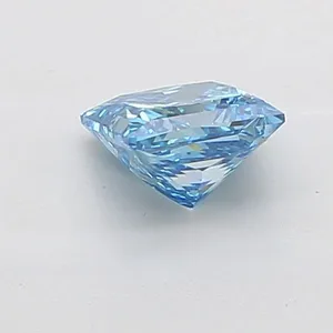 1.54ct PRINCESS Fancy Vivid Blue VS1 Coloured Lab diamond