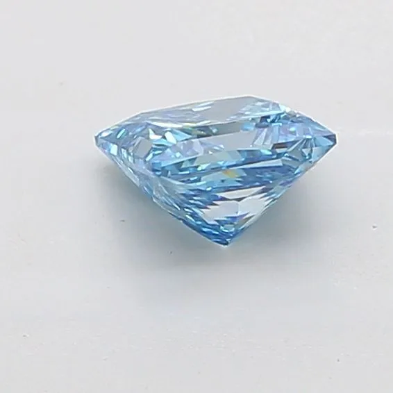 1.54ct PRINCESS Fancy Vivid Blue VS1 Coloured Lab diamond