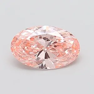 1.03ct OVAL Fancy Vivid Pink VS1 Coloured Lab diamond