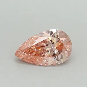 0.34ct PEAR Fancy Vivid Pink SI1 Coloured Lab diamond