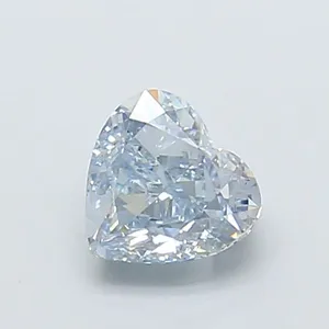 1.03ct HEART Fancy Light Gray Blue VVS2 Coloured Lab diamond