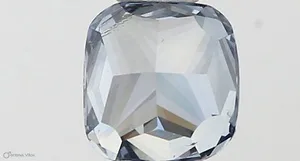 0.4ct CUSHION Fancy Vivid Blue SI1 Coloured Lab diamond