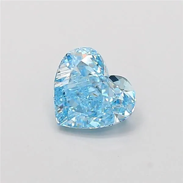 1.06ct HEART Fancy Vivid Blue VS1 Coloured Lab diamond