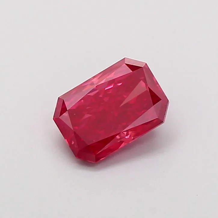 1.09ct RADIANT Fancy Vivid Pink SI1 Coloured Lab diamond