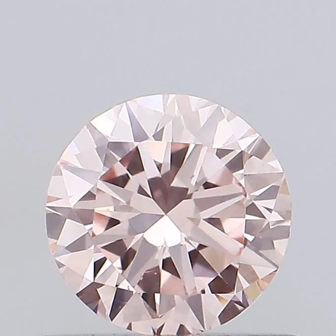 0.58ct ROUND Fancy Intense Pink VS1 Coloured Lab diamond
