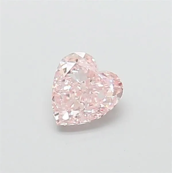 0.91ct HEART Fancy Pink VVS2 Coloured Lab diamond