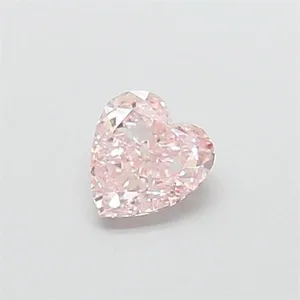 0.91ct HEART Fancy Pink VVS2 Coloured Lab diamond