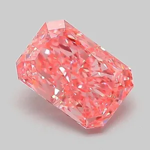 1.05ct RADIANT Fancy Vivid Pink VS1 Coloured Lab diamond
