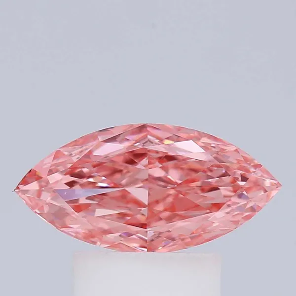 1.09ct MARQUISE Fancy Vivid Pink VS1 Coloured Lab diamond