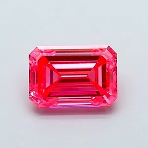 1.19ct EMERALD Fancy Vivid Pink VS1 Coloured Lab diamond