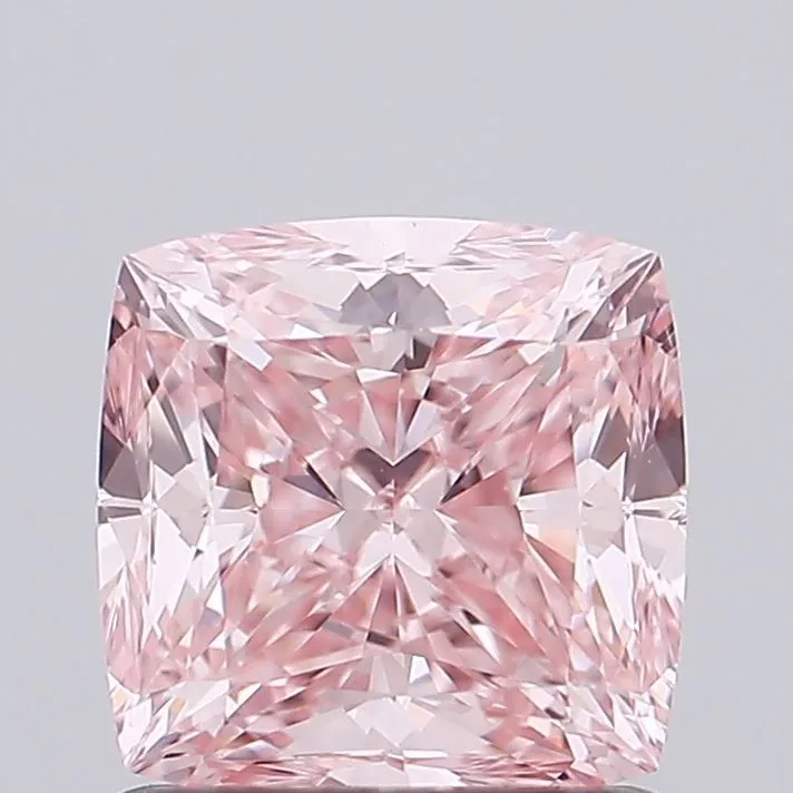 0.92ct CUSHION Fancy Intense Pink VVS2 Coloured Lab diamond