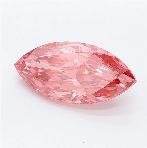 2.27ct MARQUISE Fancy Vivid Pink VS1 Coloured Lab diamond