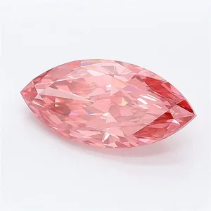 2.27ct MARQUISE Fancy Vivid Pink VS1 Coloured Lab diamond