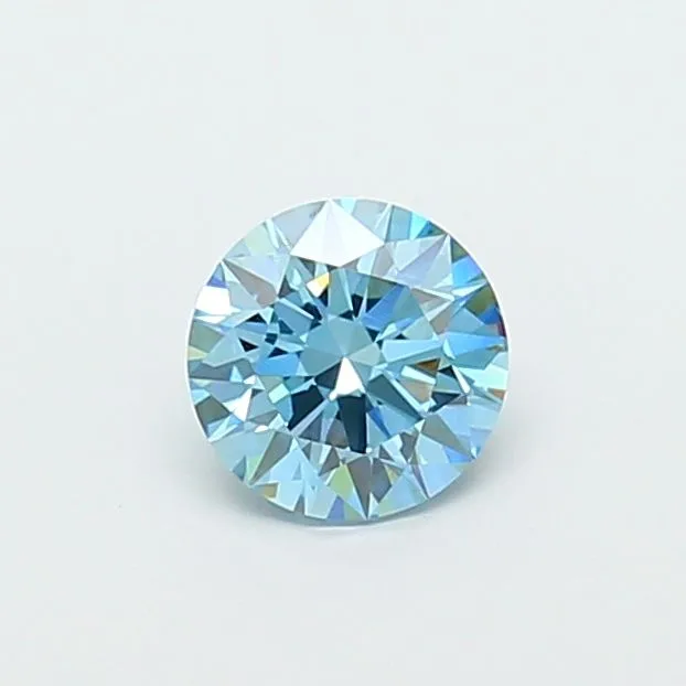 1.09ct ROUND Fancy Vivid Blue VS1 Coloured Lab diamond