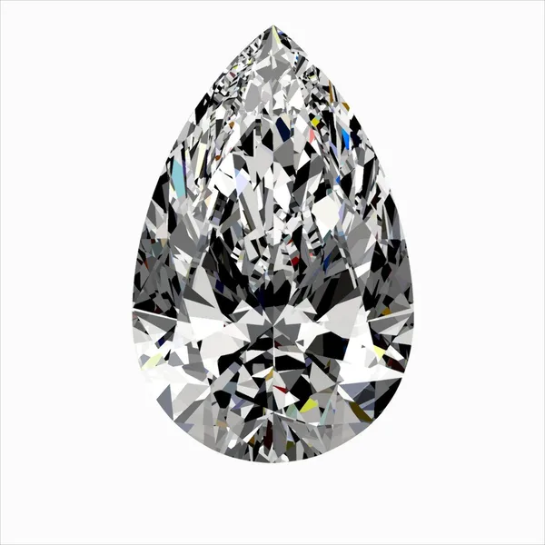 0.58ct PEAR H IF Natural diamond