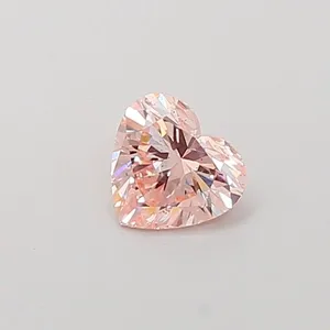 0.8ct HEART Fancy Pink SI1 Coloured Lab diamond