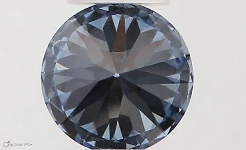 0.35ct ROUND Fancy Vivid Blue VVS2 Coloured Lab diamond