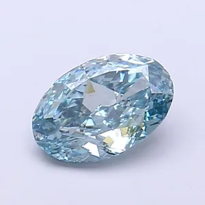1.03ct OVAL Fancy Vivid Blue VS2 Coloured Lab diamond