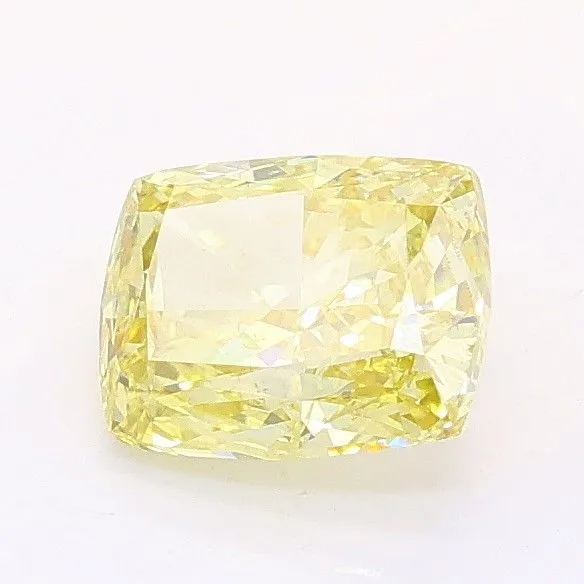 1.05ct CUSHION Fancy Intense Yellow SI1 Coloured Lab diamond