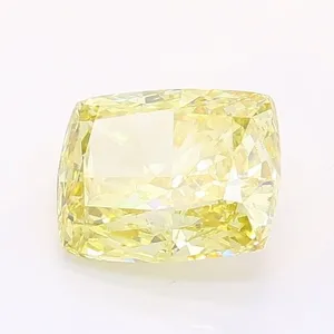 1.05ct CUSHION Fancy Intense Yellow SI1 Coloured Lab diamond